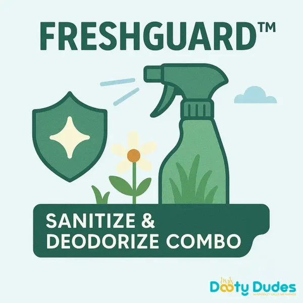 Pet-safe yard sanitizer and deodorizer combo in Fort Worth – FreshGuard by The Dooty Dudes